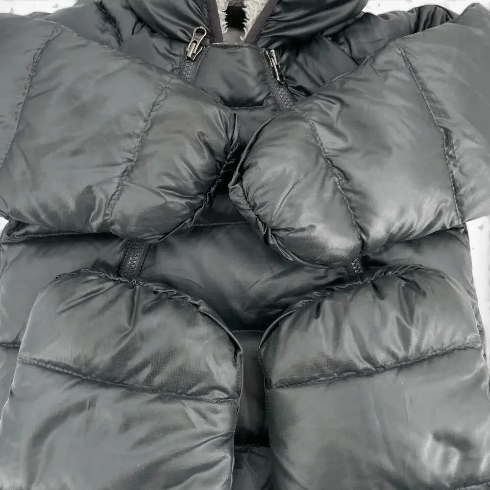 Patagonia Hi-Loft Carbon Grey Puffer Snowsuit Down Hiloft Baby Bunting 3-6 Month
